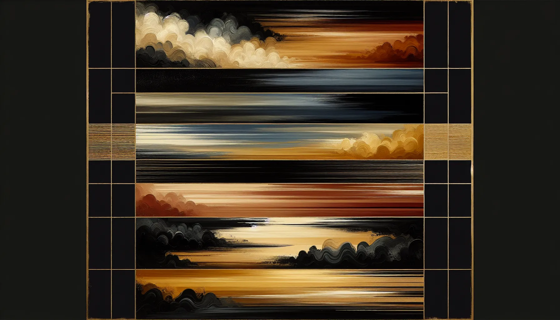 Abstract representation of daily time blocks