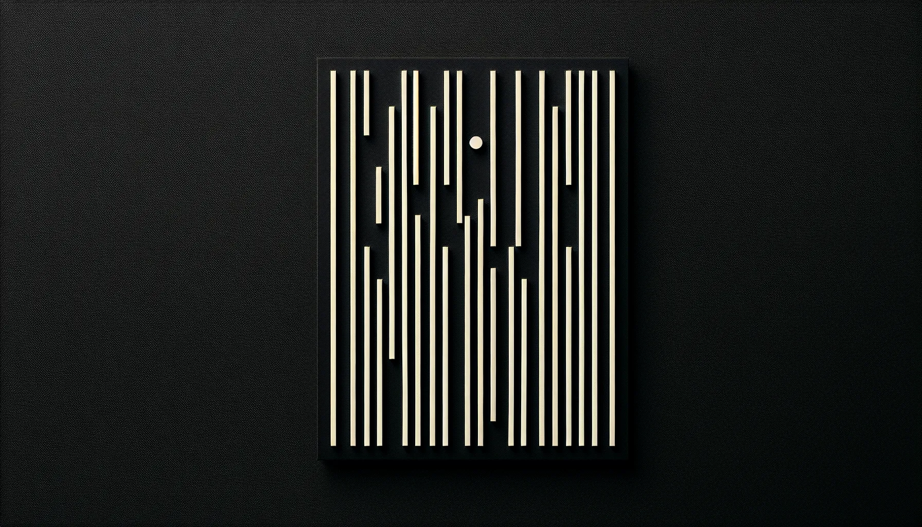 Abstract vertical lines with one imperfect - relentless