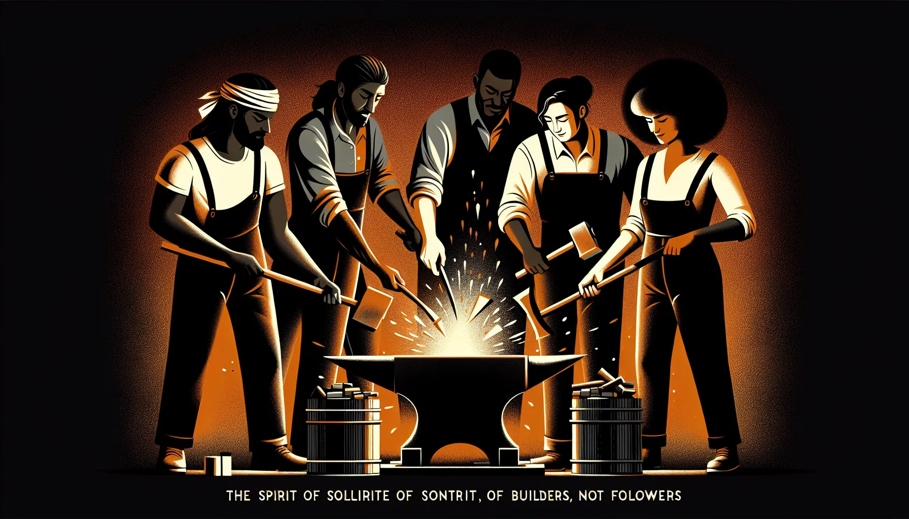 Building hopecore cult -- genuine conviction transmitted through visible action