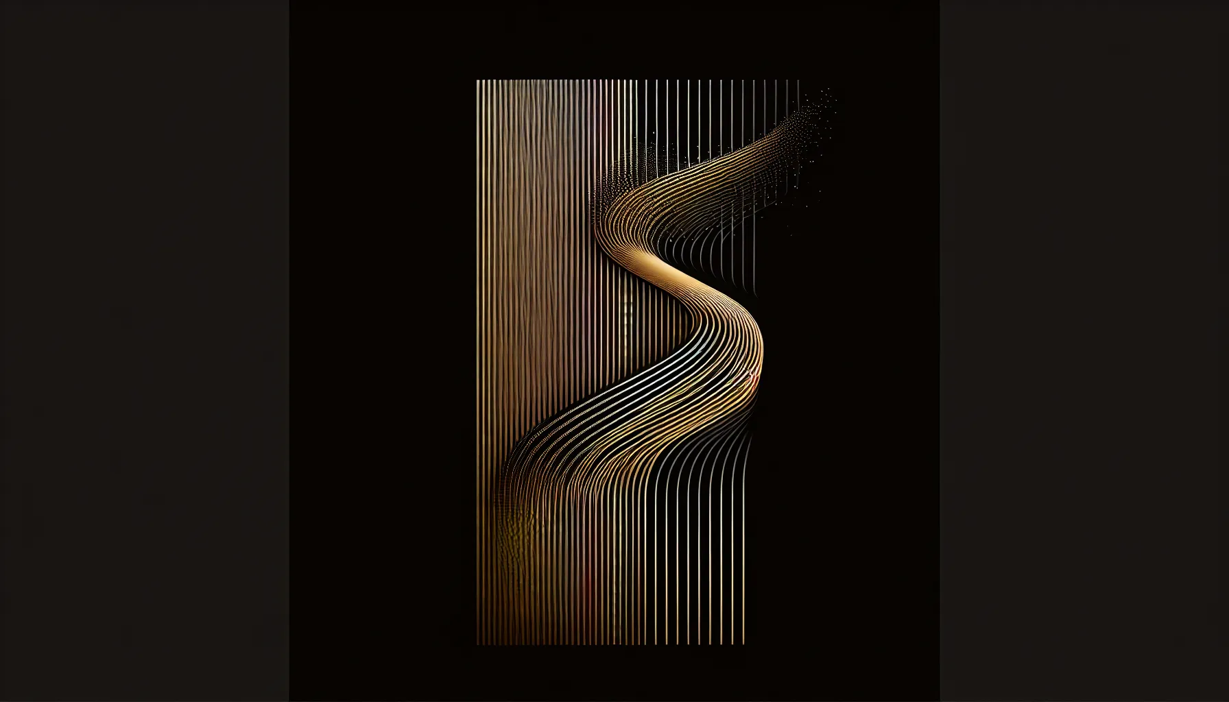 Abstract eroding line - degradation without sleep