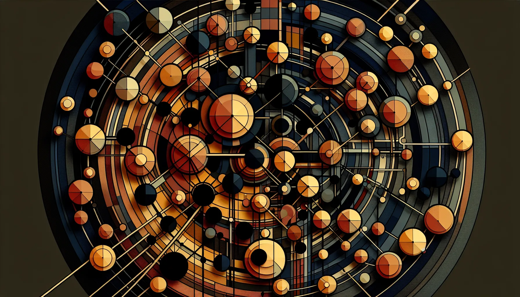 Overlapping amber circles representing training schedule